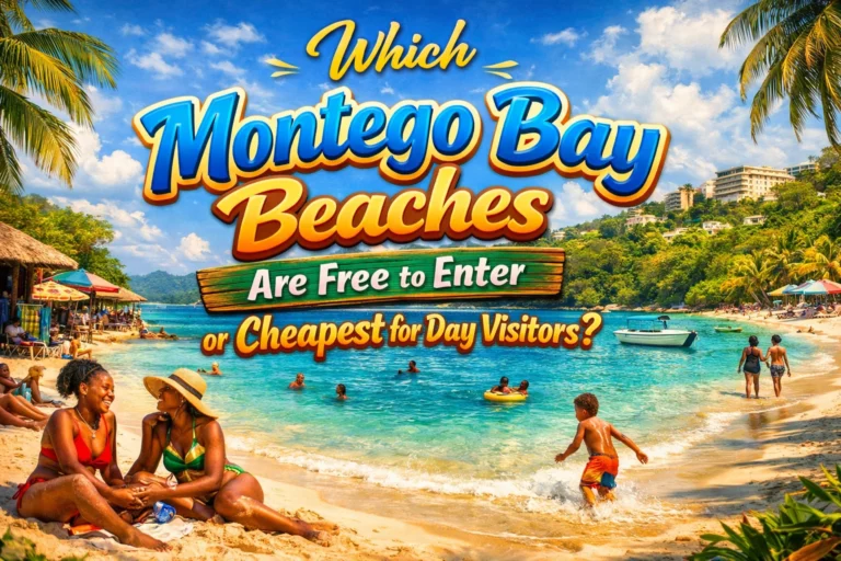 Which Montego Bay beaches are free to enter or cheapest for day visitors